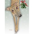 Pipsqueak Productions Pipsqueak Productions C518 Holiday Boxed Cards- Greyhound Brindle C518